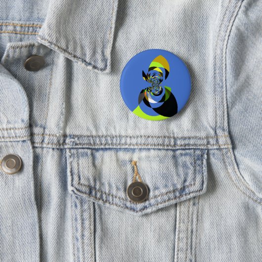 Badge Rond 5 Cm Art Vector Design pour femme africaine Imprimer (En situation)