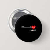 Badge Rond 5 Cm Artery Open, Heart Diseases Surgery Heartbeat  (Devant & derrière)