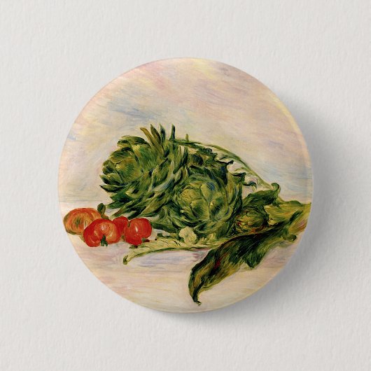 Badge Rond 5 Cm Artichauts et tomates (Devant)