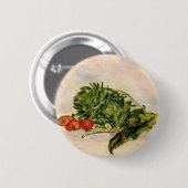 Badge Rond 5 Cm Artichauts et tomates (Devant & derrière)