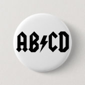 Badge Rond 5 Cm Article d'ABCD (Devant)