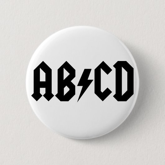 Badge Rond 5 Cm Article d'ABCD (Devant)