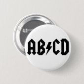 Badge Rond 5 Cm Article d'ABCD (Devant & derrière)