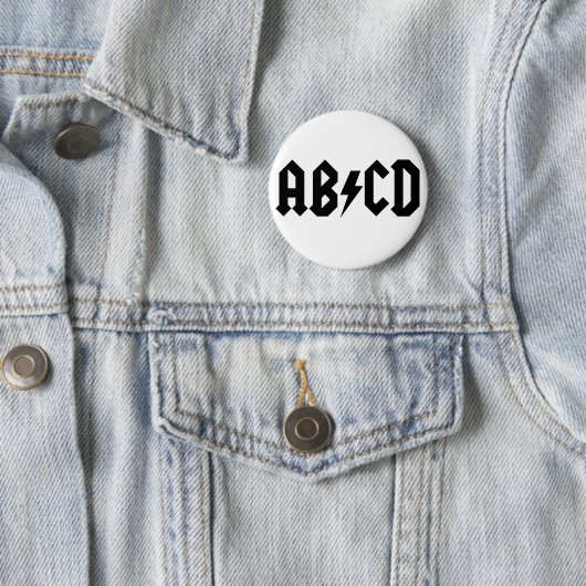 Badge Rond 5 Cm Article d'ABCD (En situation)