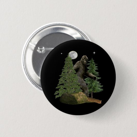 Badge Rond 5 Cm Articles de Bigfoot (Devant & derrière)