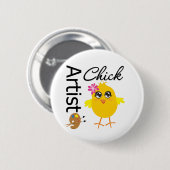Badge Rond 5 Cm Artiste Chick (Devant & derrière)