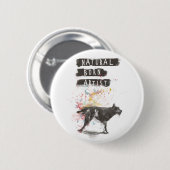 Badge Rond 5 Cm artiste de naissance (Devant & derrière)