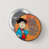 Badge Rond 5 Cm Artiste du tatouage (Devant & derrière)