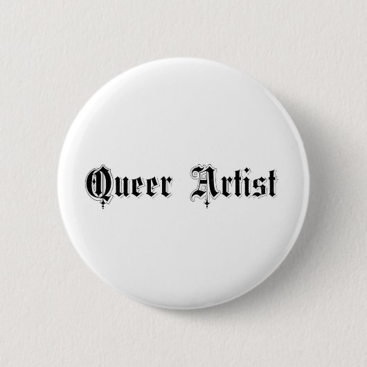 Badge Rond 5 Cm Artiste Queer (Devant)