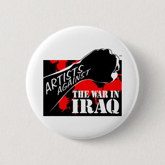 Badge Rond 5 Cm Artistes contre la guerre en Irak