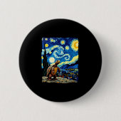 Badge Rond 5 Cm Artistic Turtle Shirt Starry Night Turtle (2) (Devant)