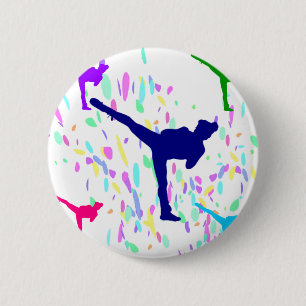 BADGE ROND 5 CM ARTS MARTIAUX - JUDO