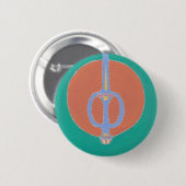 Badge Rond 5 Cm As de Épées (Devant & derrière)