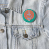 Badge Rond 5 Cm As de Épées (En situation)