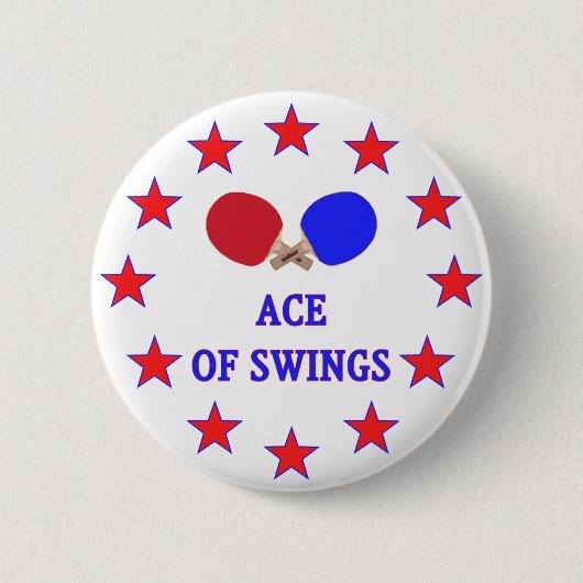 Badge Rond 5 Cm As de ping-pong des oscillations (Devant)