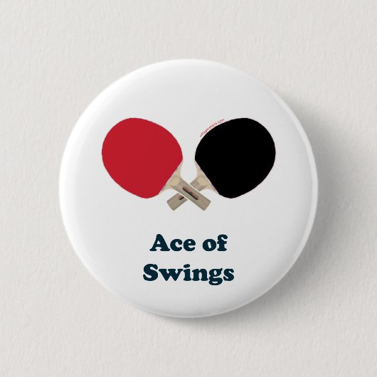 Badge Rond 5 Cm As de ping-pong d'oscillations (Devant)