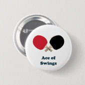 Badge Rond 5 Cm As de ping-pong d'oscillations (Devant & derrière)