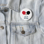 Badge Rond 5 Cm As de ping-pong d'oscillations (En situation)