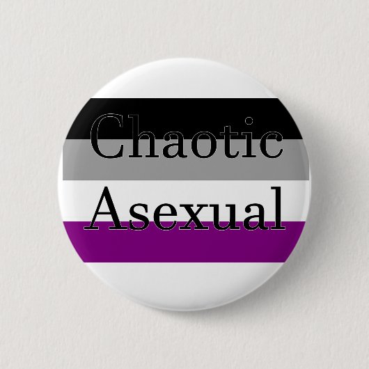 Badge Rond 5 Cm Asexuel chaotique (Devant)