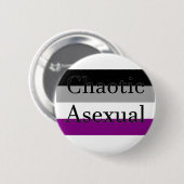 Badge Rond 5 Cm Asexuel chaotique (Devant & derrière)