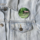 Badge Rond 5 Cm Asheville, la Caroline du Nord (En situation)