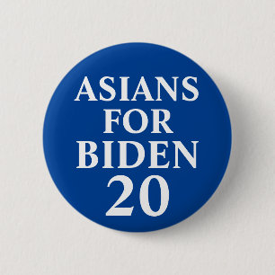Badge Rond 5 Cm Asians Pour Biden Button