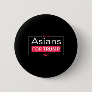 Badge Rond 5 Cm Asiatiques pour Trump Républicains Américains Patr