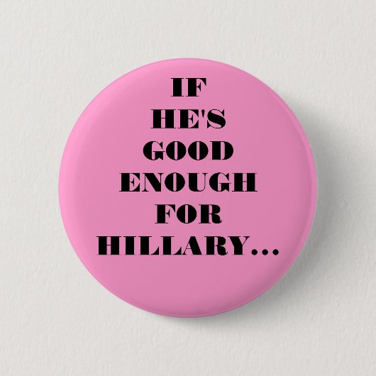 BADGE ROND 5 CM ASSEZ BON POUR HILLARY (Devant)