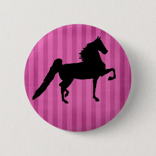 Badge Rond 5 Cm Assez bouton de rose de cheval de Saddlebred