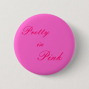Badge Rond 5 Cm Assez dans le rose