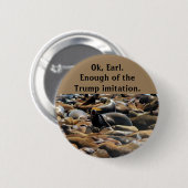 Badge Rond 5 Cm Assez de l'imitation d'atout (Devant & derrière)