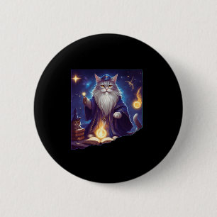 Badge Rond 5 Cm Assistant Cat magique Cute Assistant Purrfect Assi