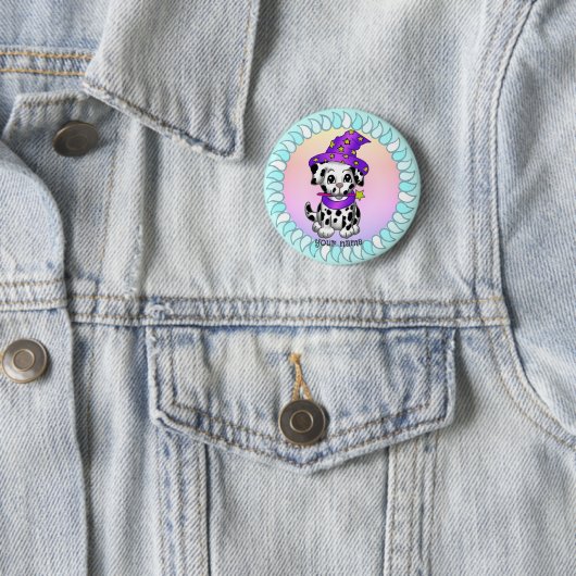Badge Rond 5 Cm Assistant Chien Chien de Chien de Chien (En situation)