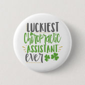 Badge Rond 5 Cm Assistant chiropratique Lucky, Chiropratique (Devant)