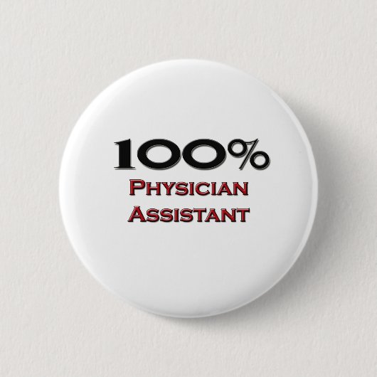 Badge Rond 5 Cm Assistant de médecin de 100 pour cent (Devant)