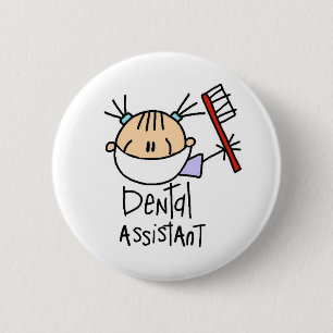 Badge Rond 5 Cm Assistant dentaire