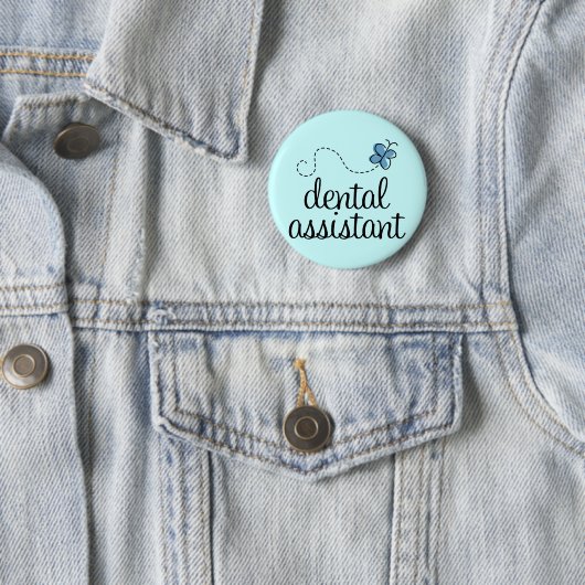 Badge Rond 5 Cm Assistant dentaire mignon (En situation)