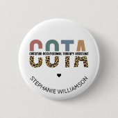 Badge Rond 5 Cm Assistant en ergothérapie certifié COTA (Devant)