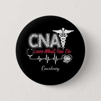 Badge Rond 5 Cm Assistant infirmier certifié CNA personnalisé