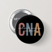 Badge Rond 5 Cm Assistant infirmier certifié CNA Retro (Devant & derrière)