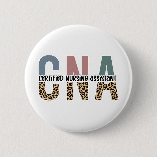 Badge Rond 5 Cm Assistant infirmier certifié de l'AIIC Cheetah Imp (Devant)