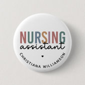 Badge Rond 5 Cm Assistant infirmier personnalisé (Devant)