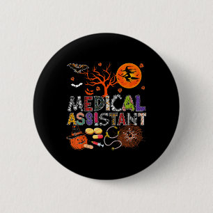 Badge Rond 5 Cm Assistant médical Halloween Zombie Costume Scary P