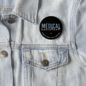 Badge Rond 5 Cm Assistant Médicale personnalisé MA | Assistant cli (En situation)