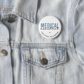 Badge Rond 5 Cm Assistant Médicale personnalisé MA | Assistant cli (En situation)