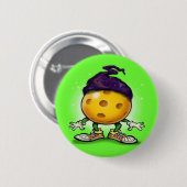 Badge Rond 5 Cm Assistant Pickleball (Devant & derrière)