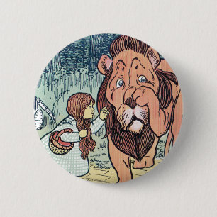 Badge Rond 5 Cm Assistant vintage de caractères Oz, Chemin de briq