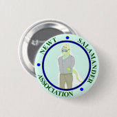 Badge Rond 5 Cm Association de salamandre de triton (Devant & derrière)
