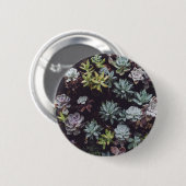 Badge Rond 5 Cm Assortiment de petits Plantes succulents (Devant & derrière)