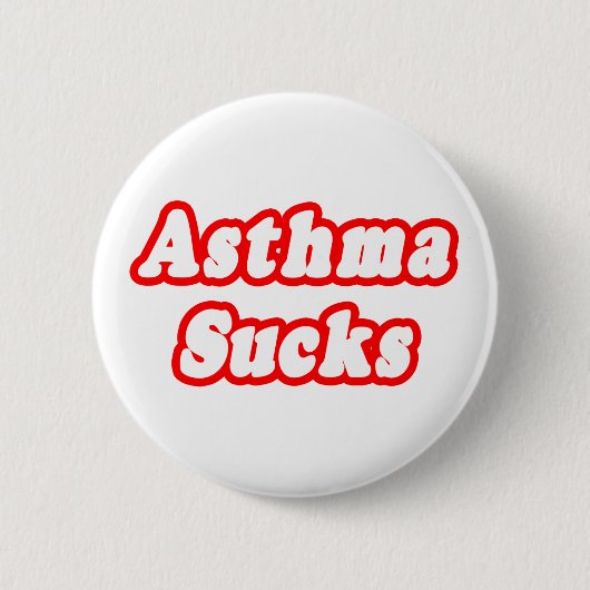 Badge Rond 5 Cm Asthme Sucre (Devant)
